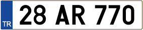 Truck License Plate